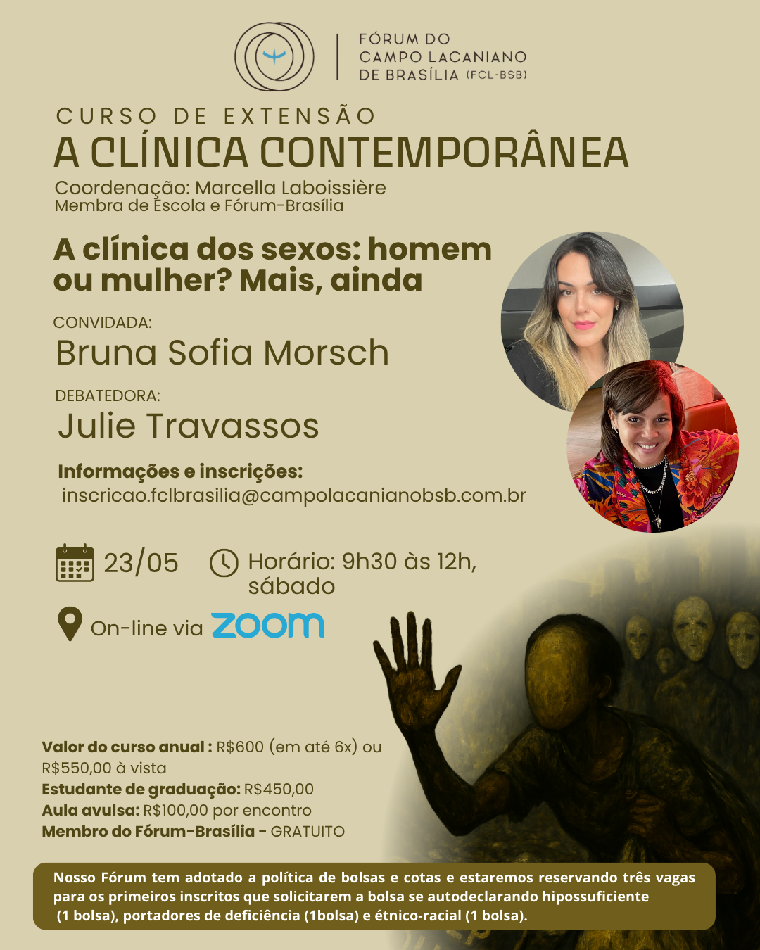 A clínica dos sexos: homem ou mulher? Mais, ainda – Curso de Extensão A Clínica Contemporânea