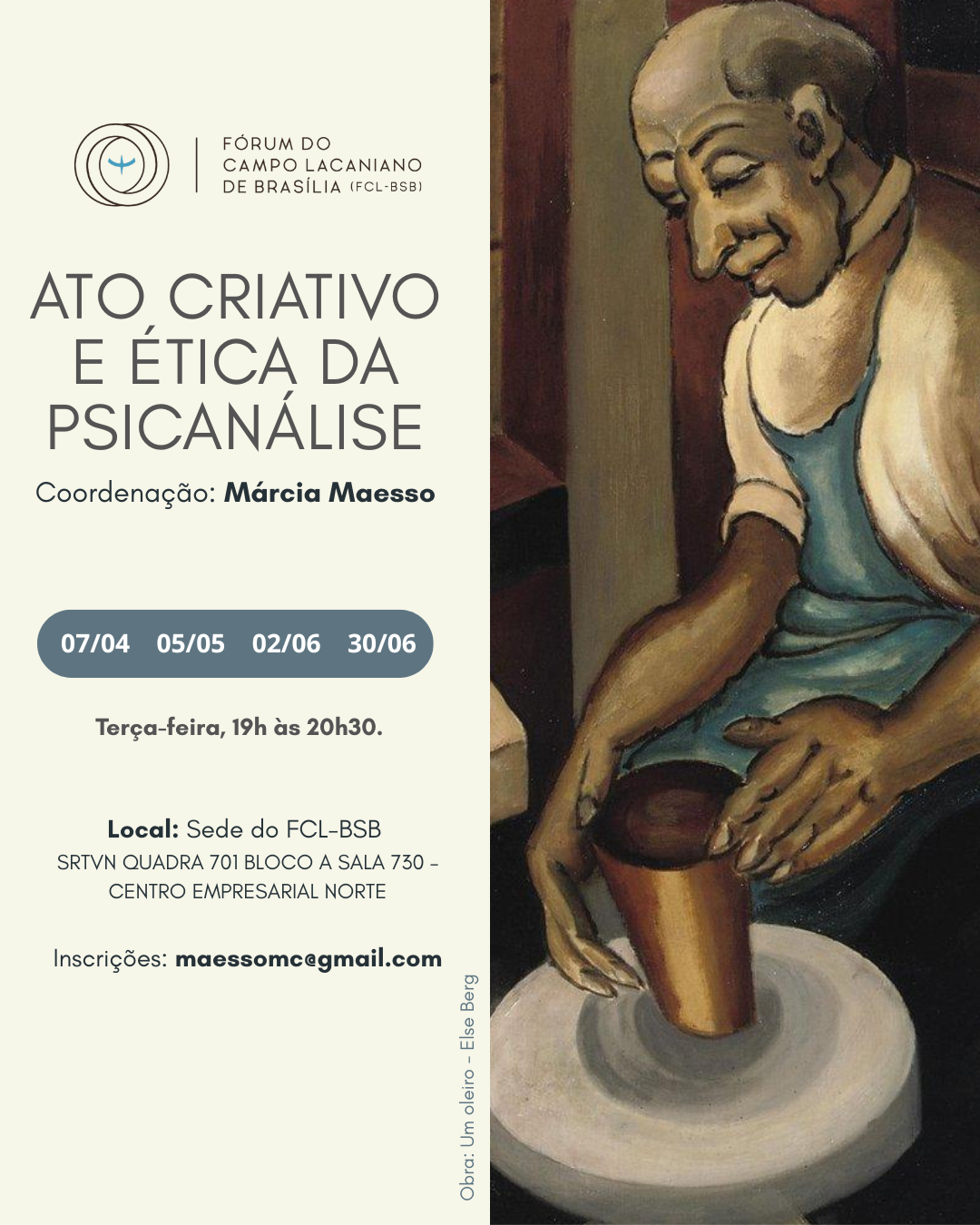 Ato criativo e ética da psicanálise